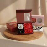Romantic Love Forever Red Rose Gift Box with Jewelry Drawer