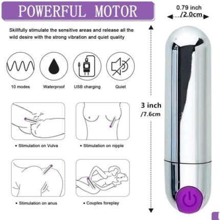 Mini Bullet Rechargable Vibrator For Women - 1080x1080 Official
