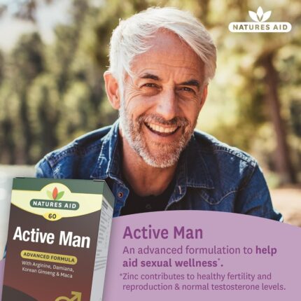 Natures Aid Active Man Supliment 60 Tablets - 1080x1080 Official