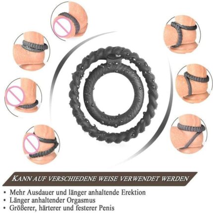 Penis Stronger Double Silicone Cock Ring For Men - 1080x1080 Official