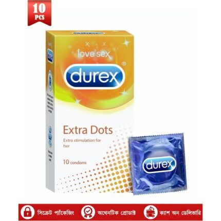 Durex Extra Dotted Extra Stimuletion For Her Condoms 10 pcs - 1080x1080 Official